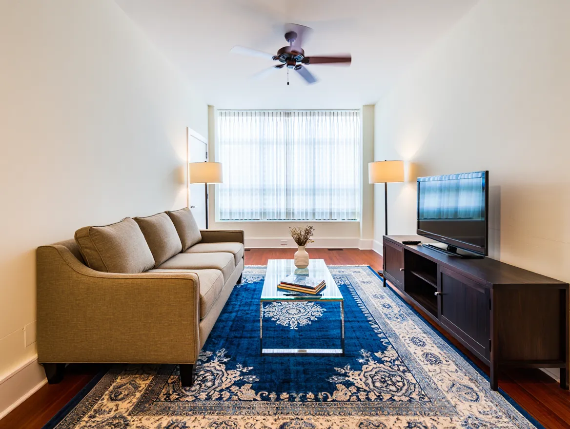 Before: Standard furniture layout