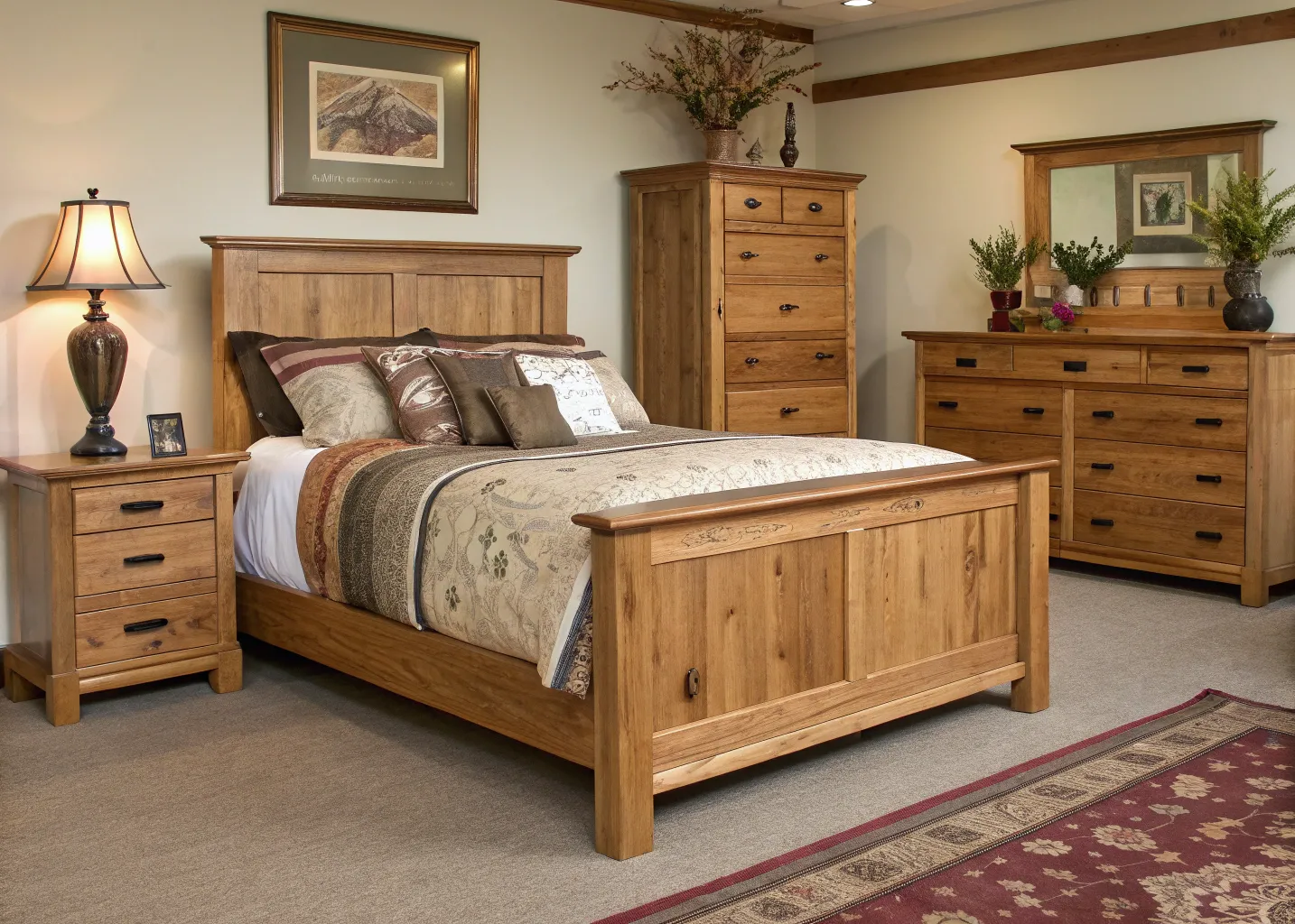 Handcrafted bedroom furniture set